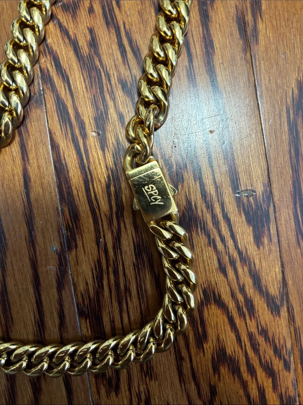 SPCY 8mm Gold Chain like new 23” long